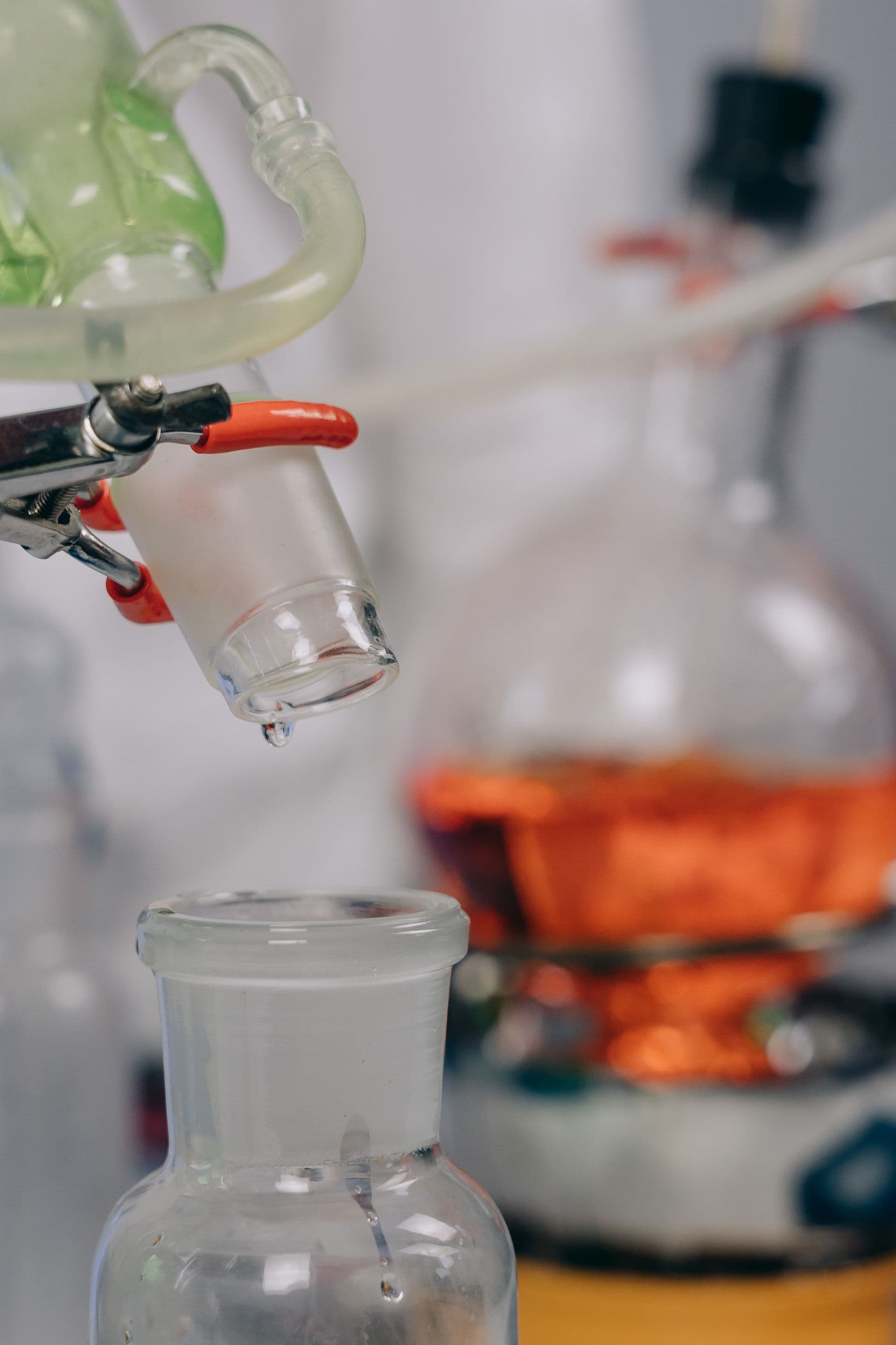 R&D chemist testing a custom polymer formulation